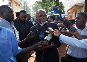 Bishop Niringiye at Wandegeya Police Station