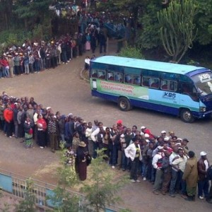 Voters at River Bank PS