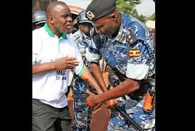 Lukwago being arrested