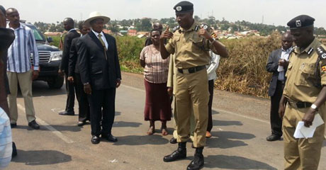 Museveni at Namungoona
