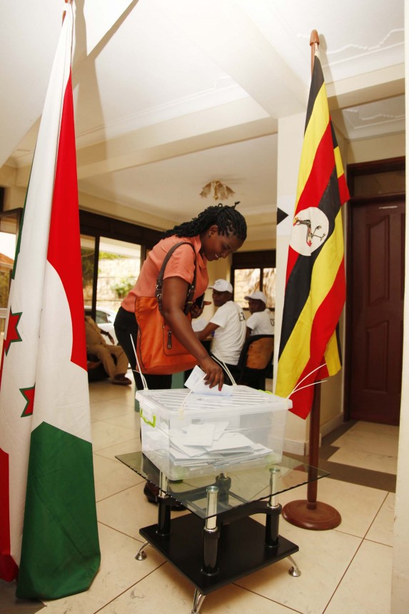 Burundi citizens vote in Kampala