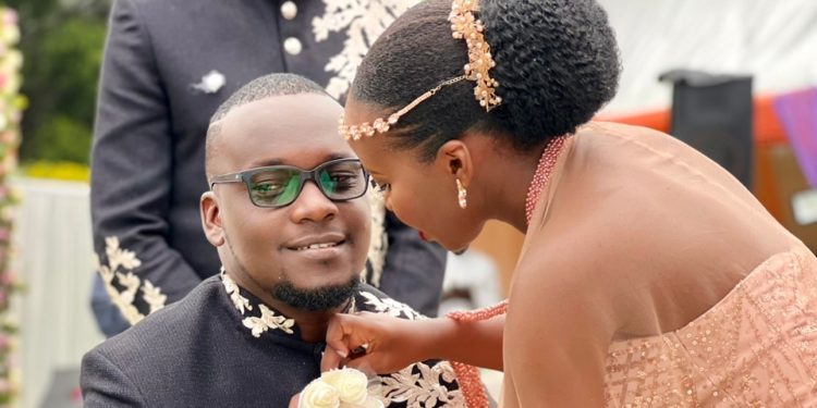 Collins Emeka, girlfriend make it official in colourful giveaway ceremony