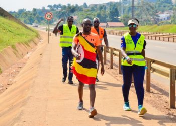 PHOTOS: Joe Walker and friends hold 25km walk to curb road crashes