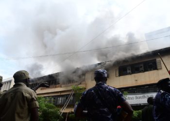 Fire guts City House in Kampala