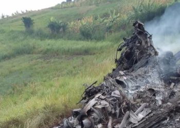UPDF helicopter crashes in Kabarole