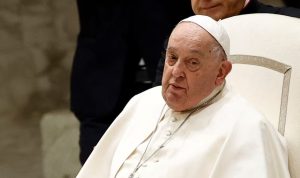 Pope Francis alert and eating, Vatican says